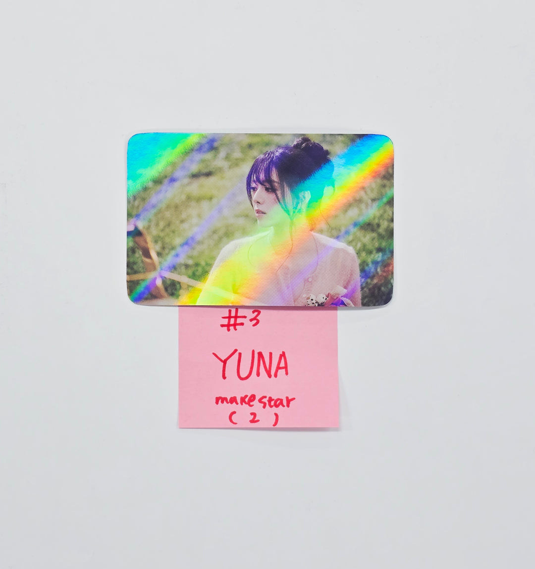 YUNA (of ITZY) "Ice Cream" - Makestar Pre-Order Benefit Photocard, Hologram Photocard [26.03.25]