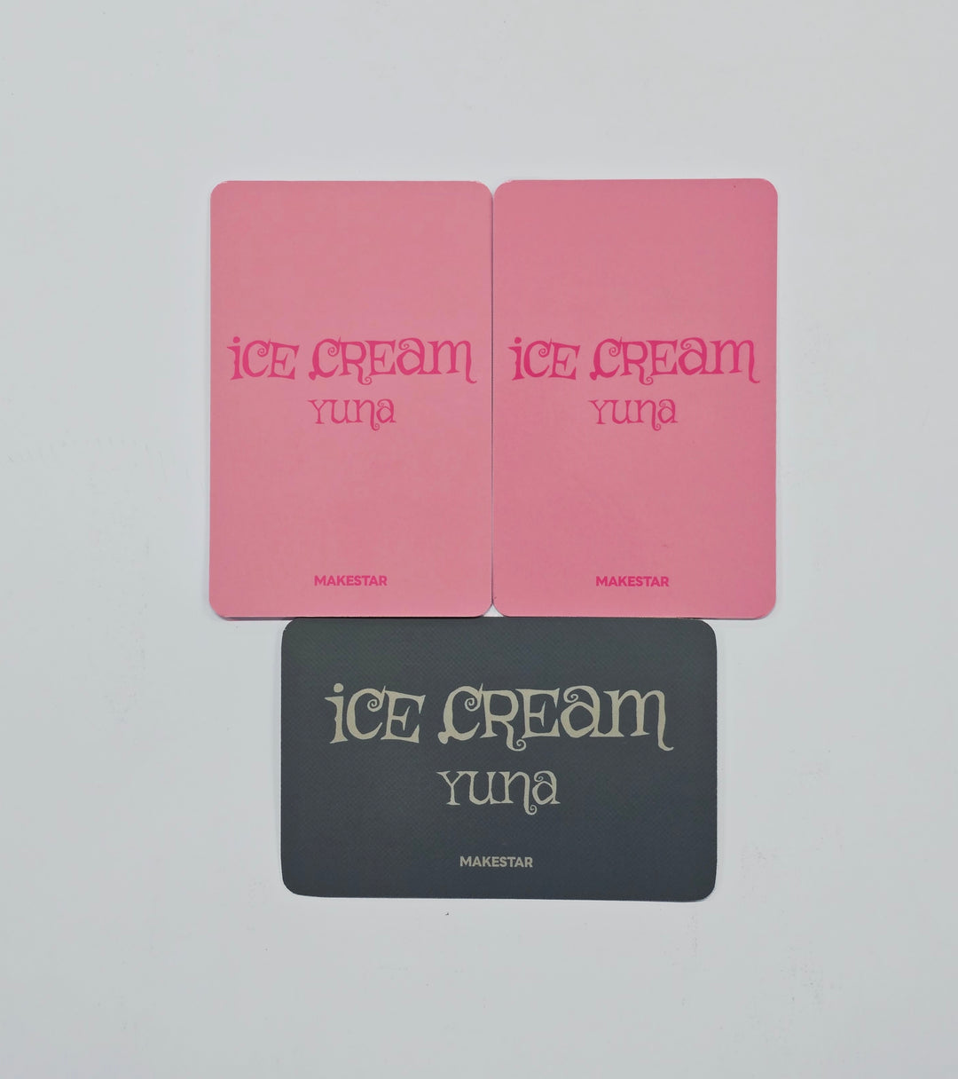 YUNA (of ITZY) "Ice Cream" - Makestar Pre-Order Benefit Photocard, Hologram Photocard [26.03.25]