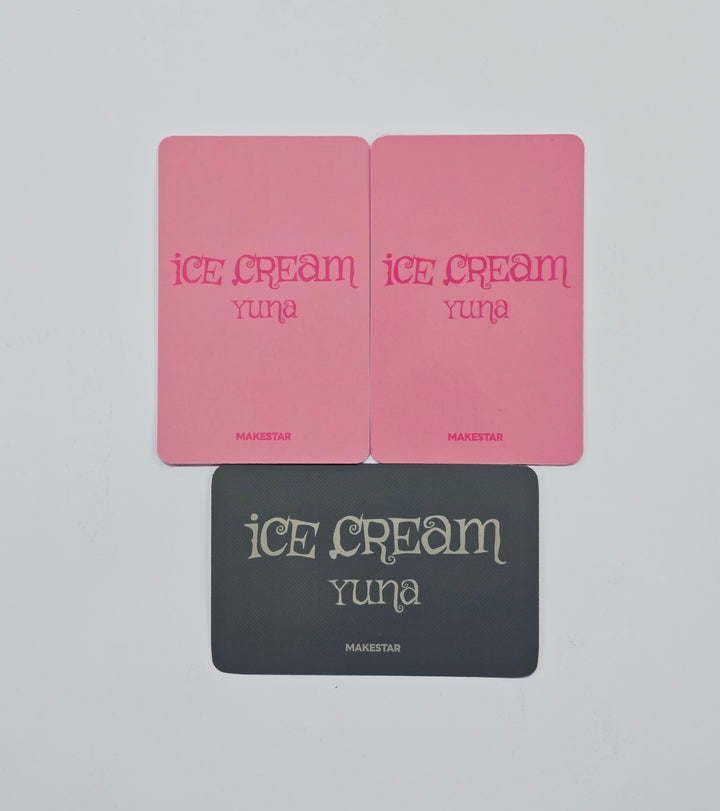 YUNA (of ITZY) "Ice Cream" - Makestar Pre-Order Benefit Photocard, Hologram Photocard [26.03.25]