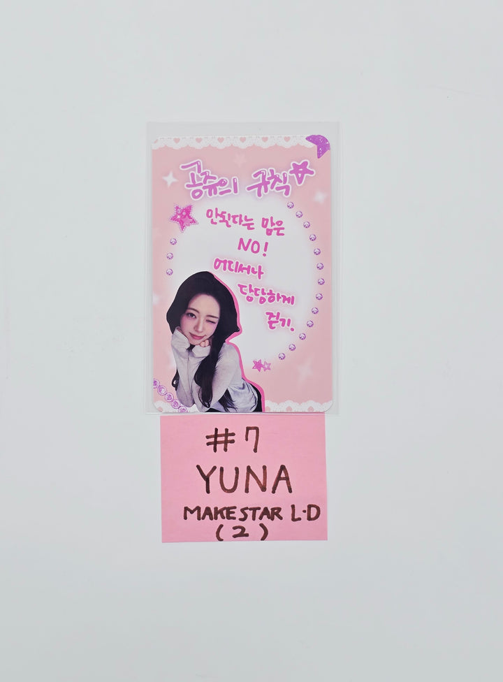 YUNA (of ITZY) "Ice Cream" - Makestar Lucky Draw Event Photocard [26.03.25]
