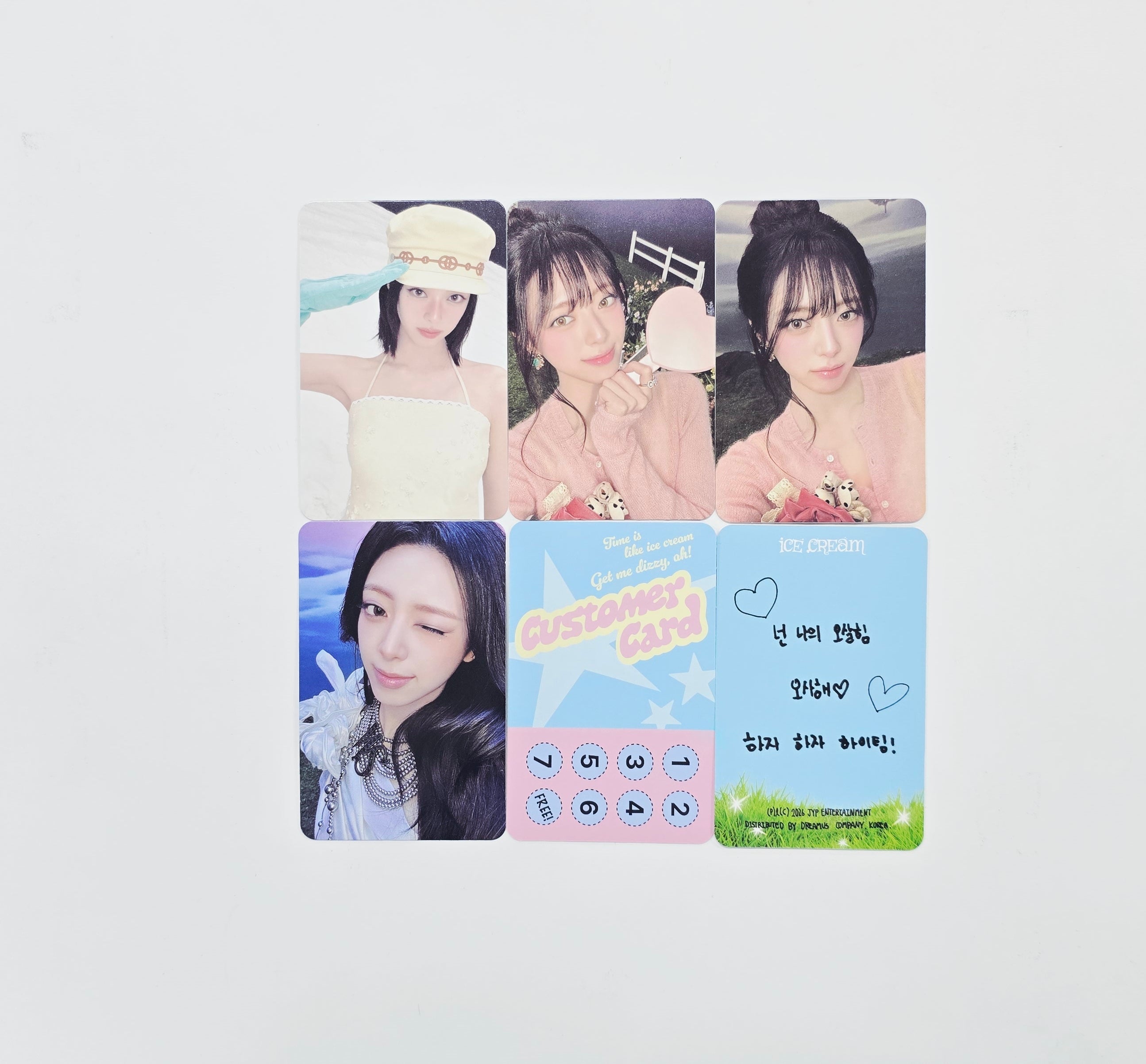 ITZY Icecream ユナ solo サノク トレカ A YUNA The 1st Mini Album Ice Cream Random Trading Card ITZY KPOP K