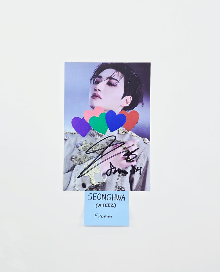 SEONGHWA (of Ateez) "GOLDEN HOUR : Part.4" - Hand Autographed(Signed) Paper [26.03.26]