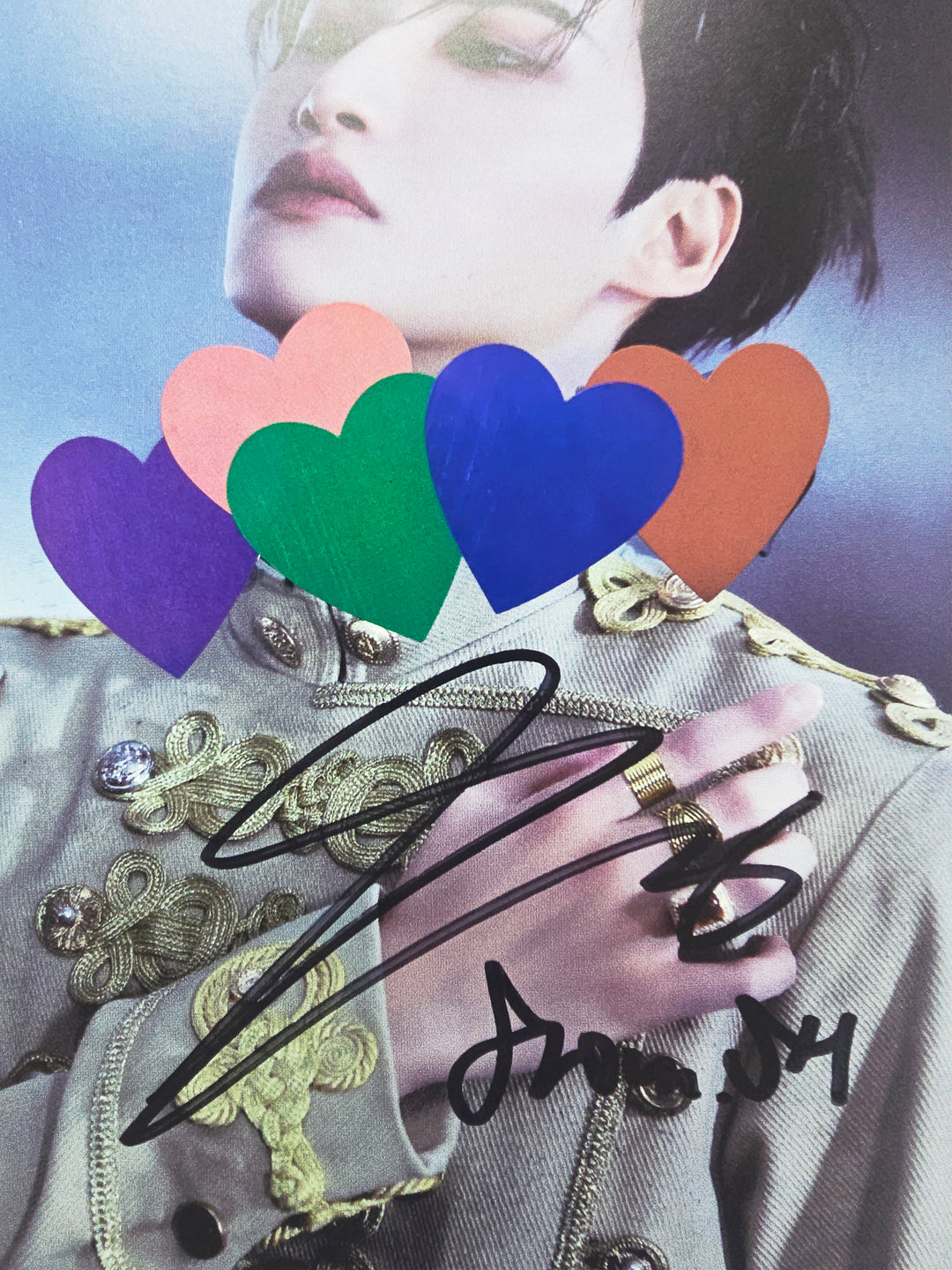 SEONGHWA (of Ateez) "GOLDEN HOUR : Part.4" - Hand Autographed(Signed) Paper [26.03.26]