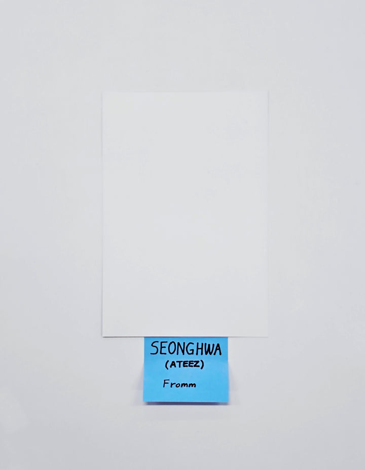 SEONGHWA (of Ateez) "GOLDEN HOUR : Part.4" - Hand Autographed(Signed) Paper [26.03.26]