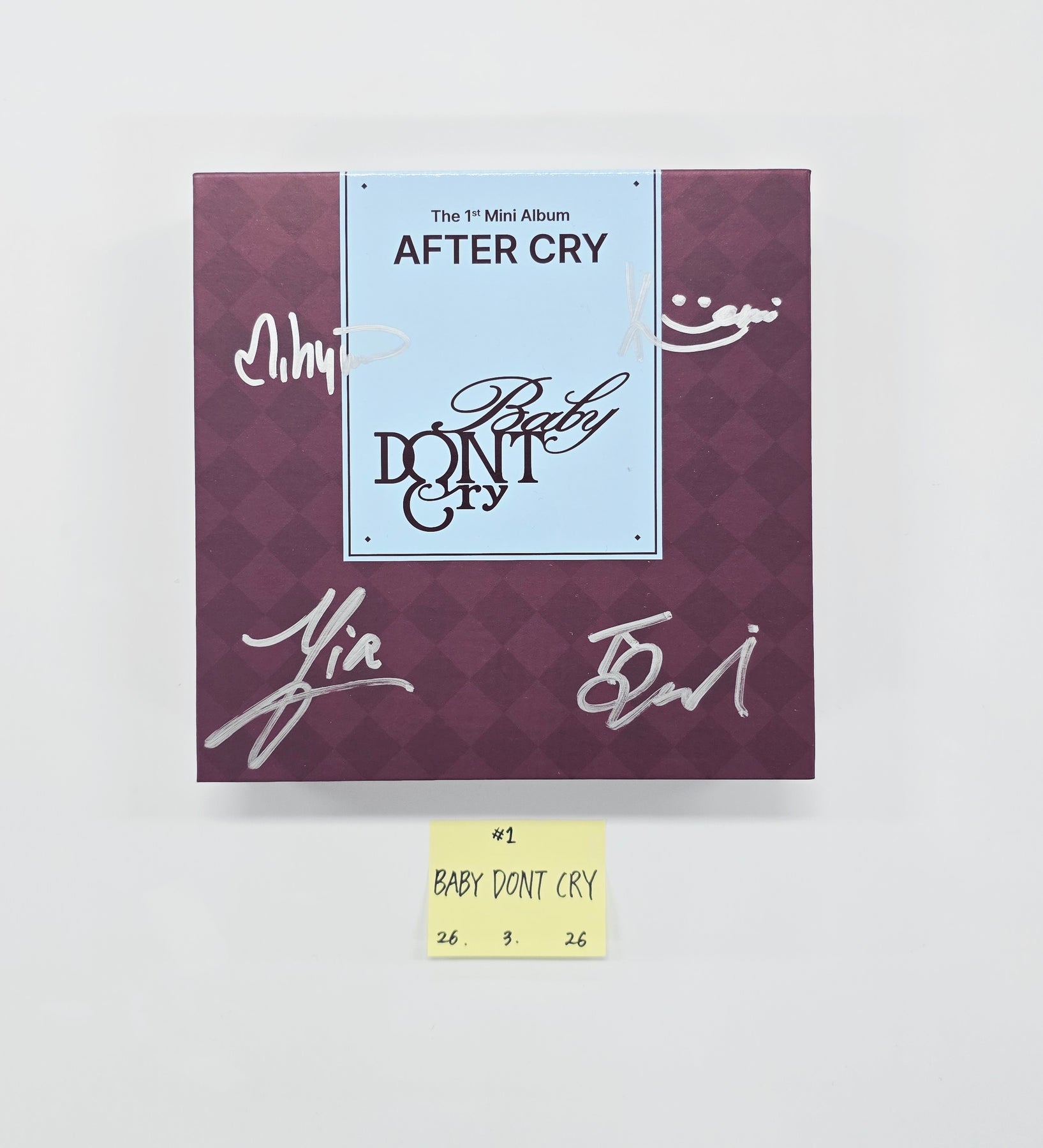 Baby DONT Cry AFTER CRY サイン ベニ チェキ KakaoTalk_20260326_185834599_0