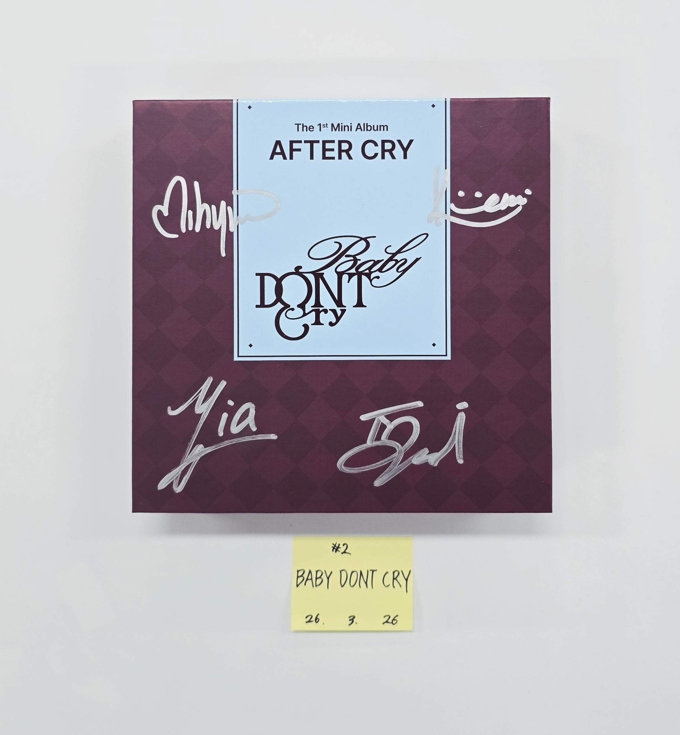 Baby DONT Cry AFTER CRY サイン ベニ チェキ Baby DONT Cry 