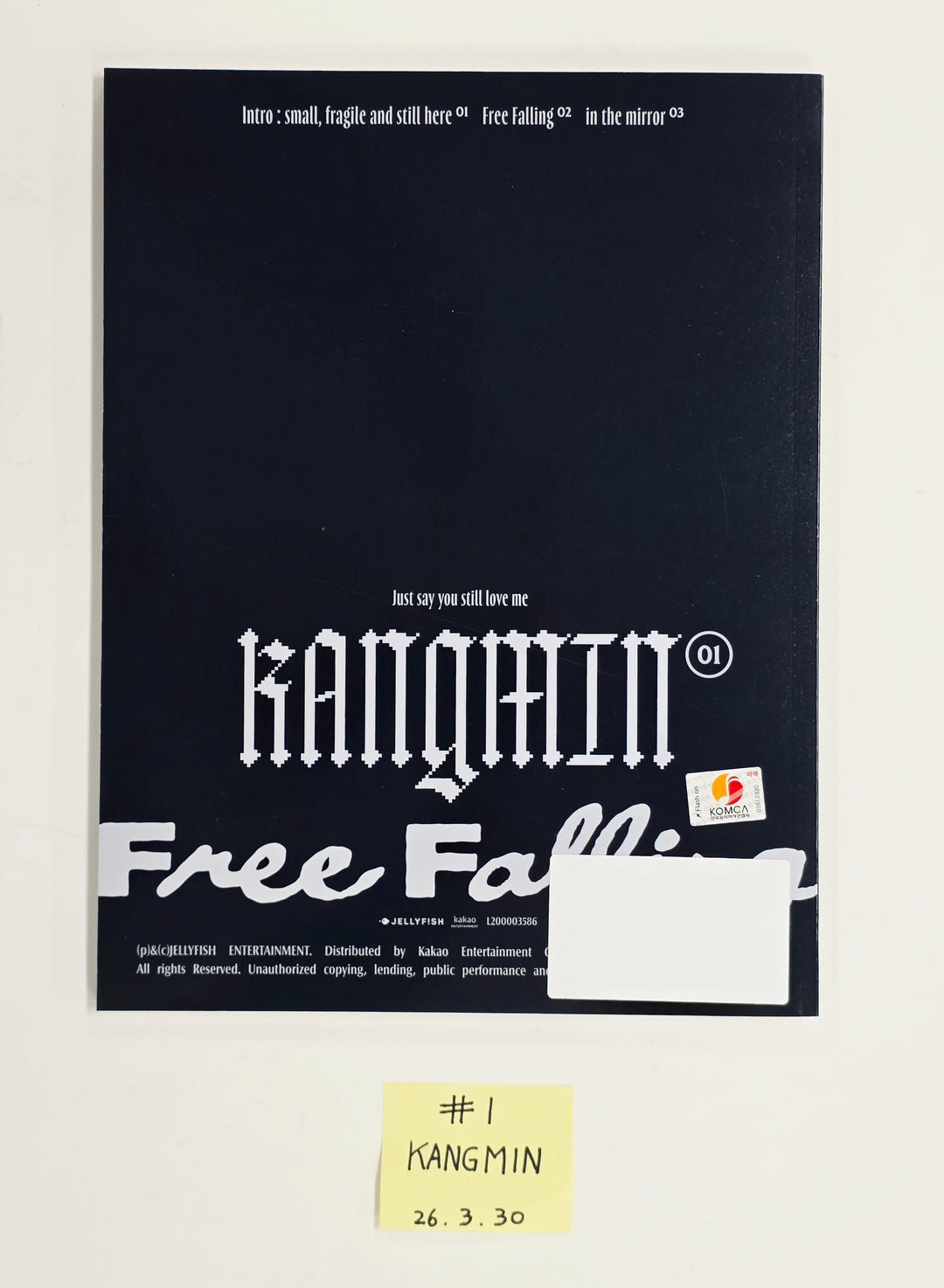 KANGMIN "Free Falling" - Hand Autographed(Signed) Promo Album [26.03.30]