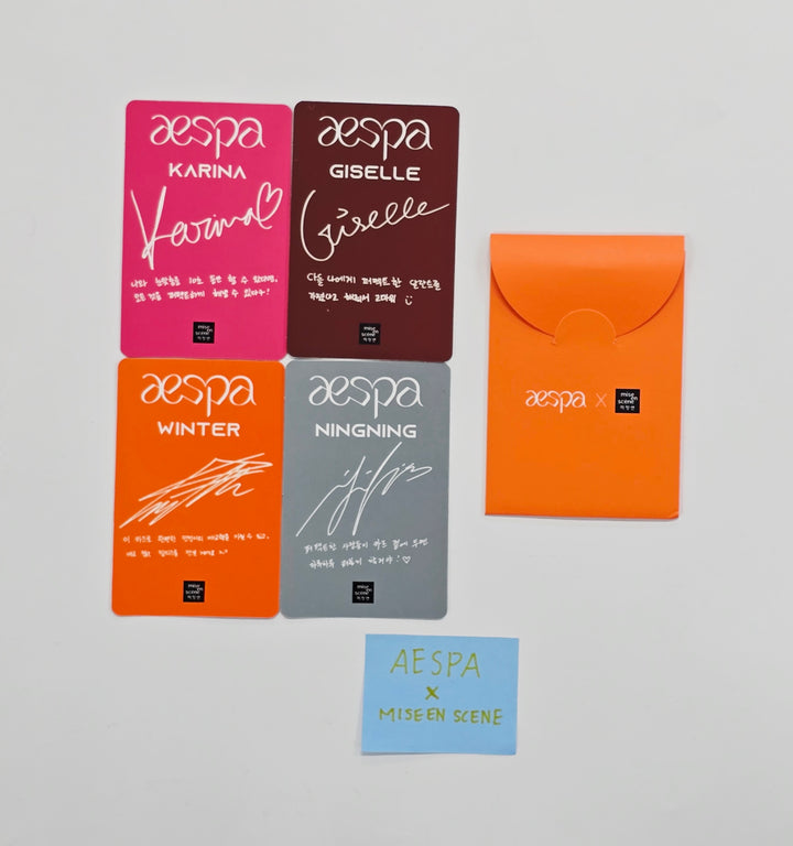 Aespa - Mise En Scene Event Photocards Set (4EA) [26.03.31]