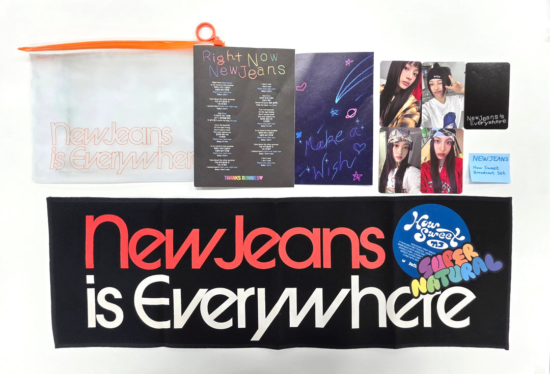 Newjeans "Howsweet" - Broadcast Photocard, Slogan Set [26.03.31]