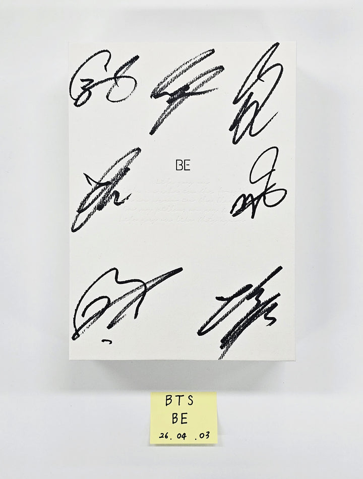 BTS "BE" - Hand Autographed(Signed) Promo Album [26.04.03]