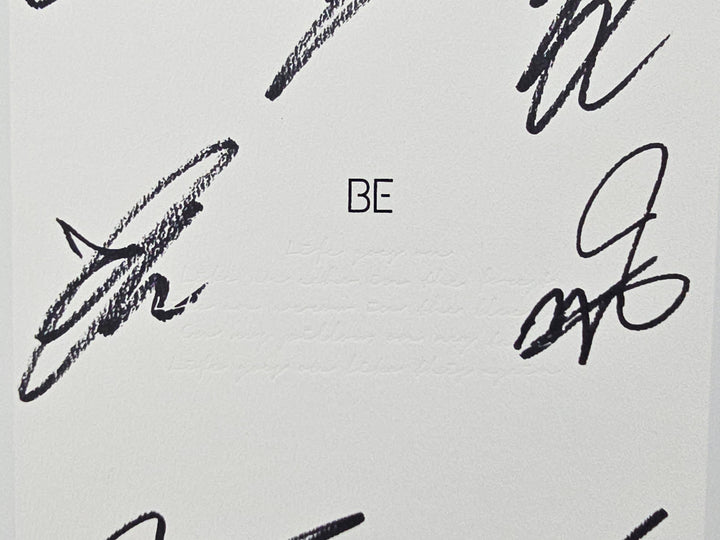 BTS "BE" - Hand Autographed(Signed) Promo Album [26.04.03]