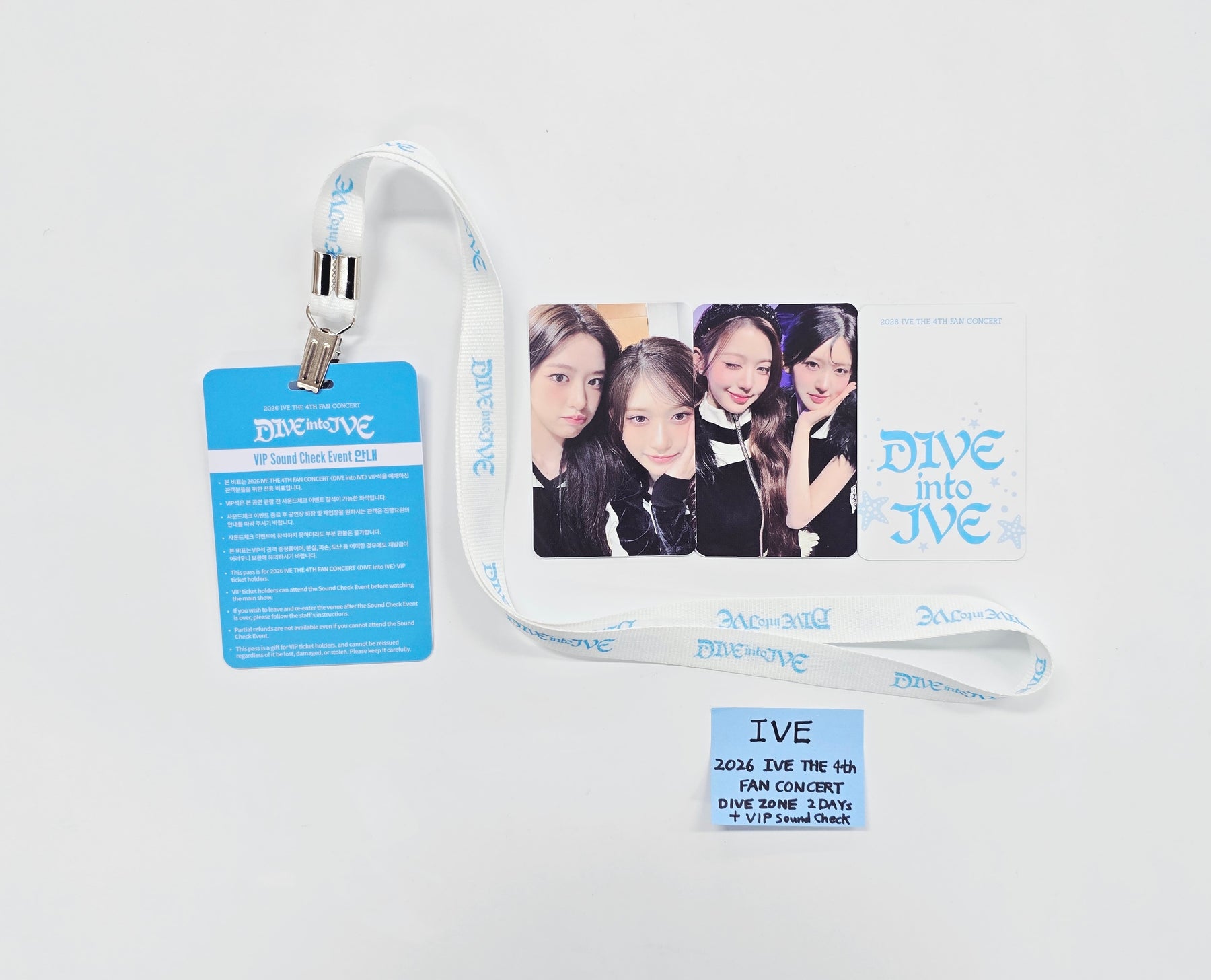 IVE - 2026 IVE The 4th Fan Concert DIVE ZONE 2 Days Unit Photocard