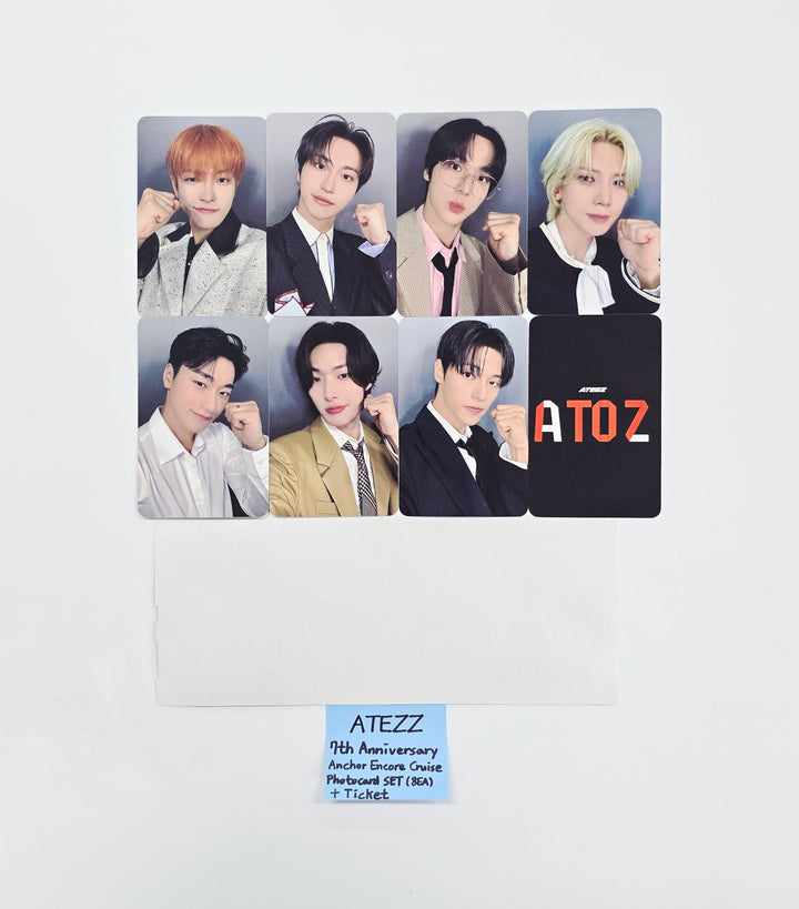 ATEEZ - 7th Anniversary Anchor Encore Cruise Ticket + Photocard Set (8ea) [26.04.03]