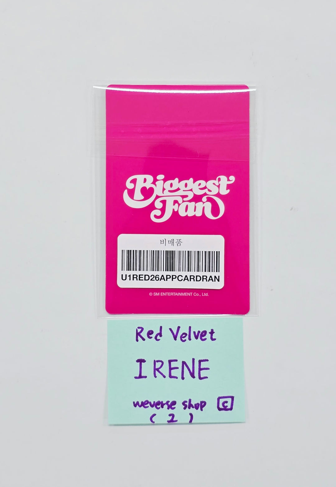 IRENE (of Red Velvet) "Biggest Fan" - Weverse Shop Pre-Order Benefit Photocard (Compact Ver.) [26.04.06]