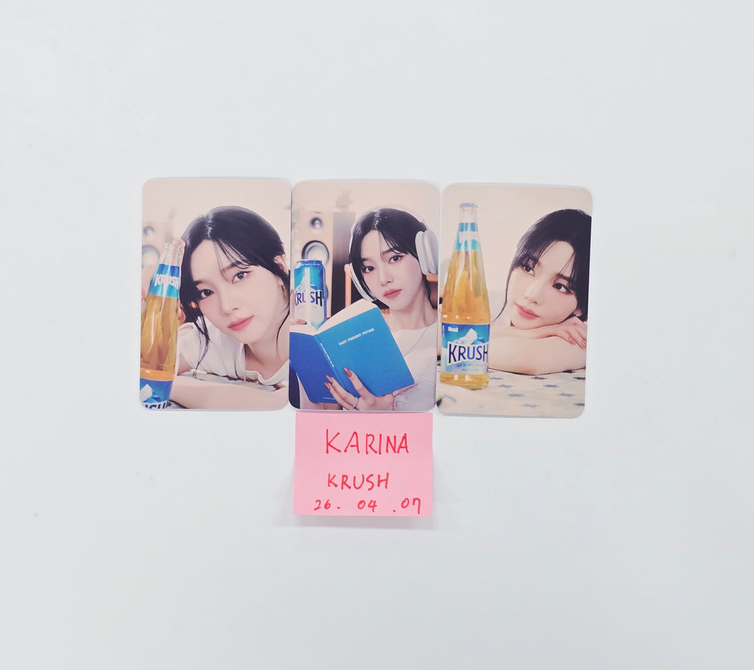 Karina (of Aespa) - Krush Event Photocards Set (3ea) [26.04.07]