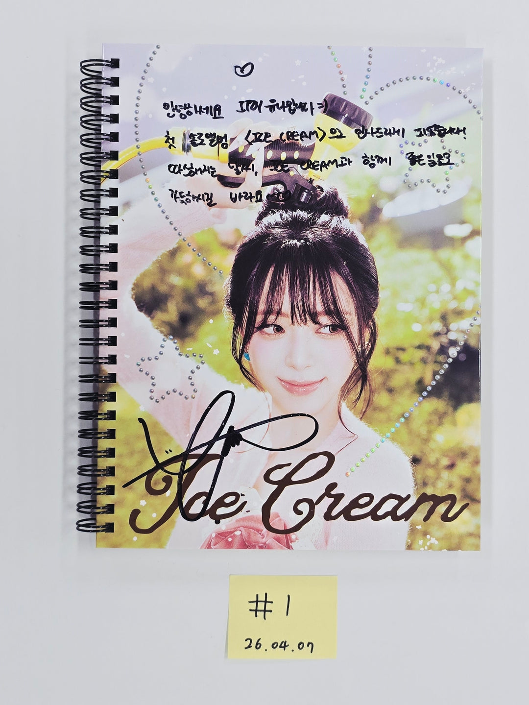 YUNA "Ice Cream" - Hand Autographed(Signed) Promo Album [26.04.07]