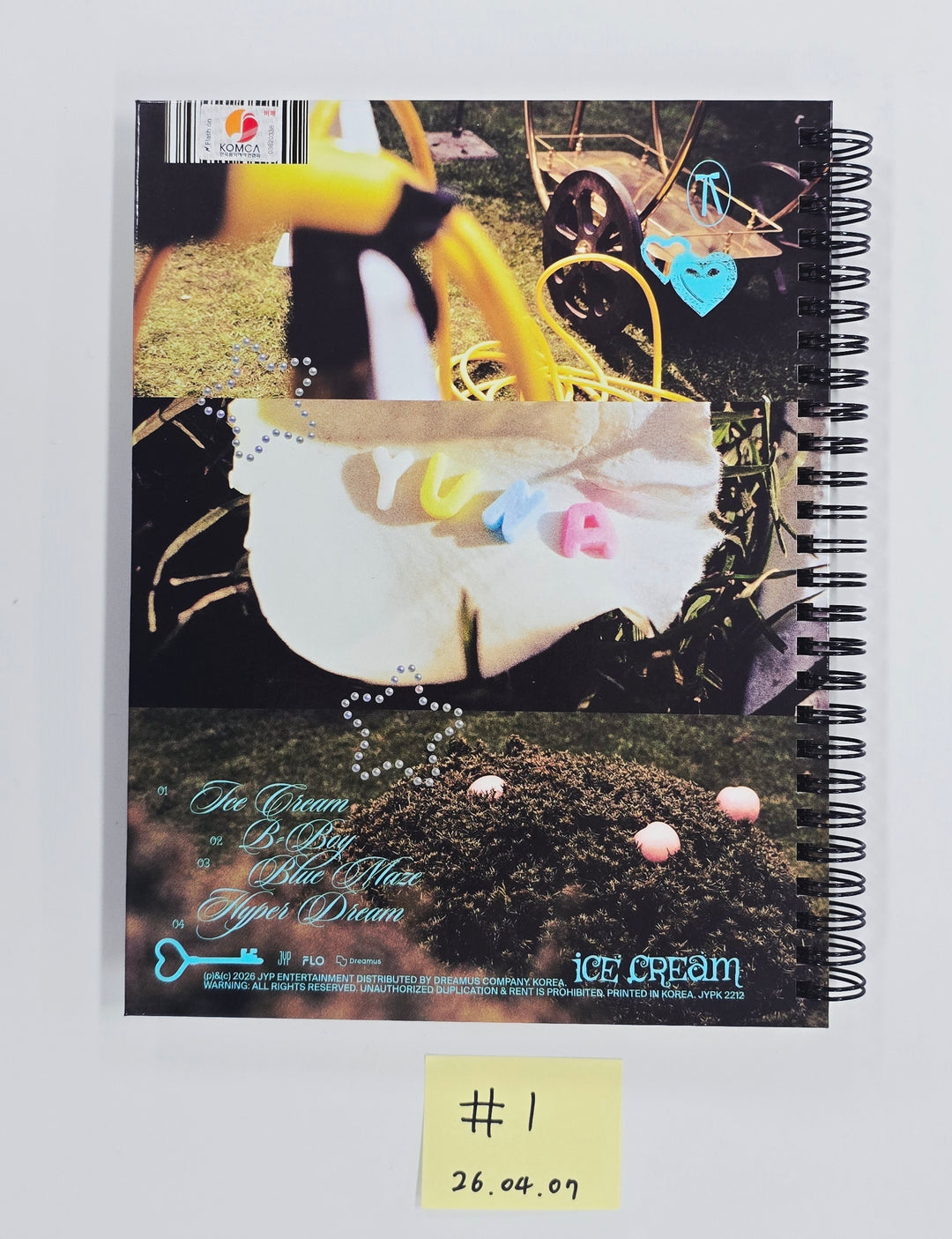 YUNA "Ice Cream" - Hand Autographed(Signed) Promo Album [26.04.07]