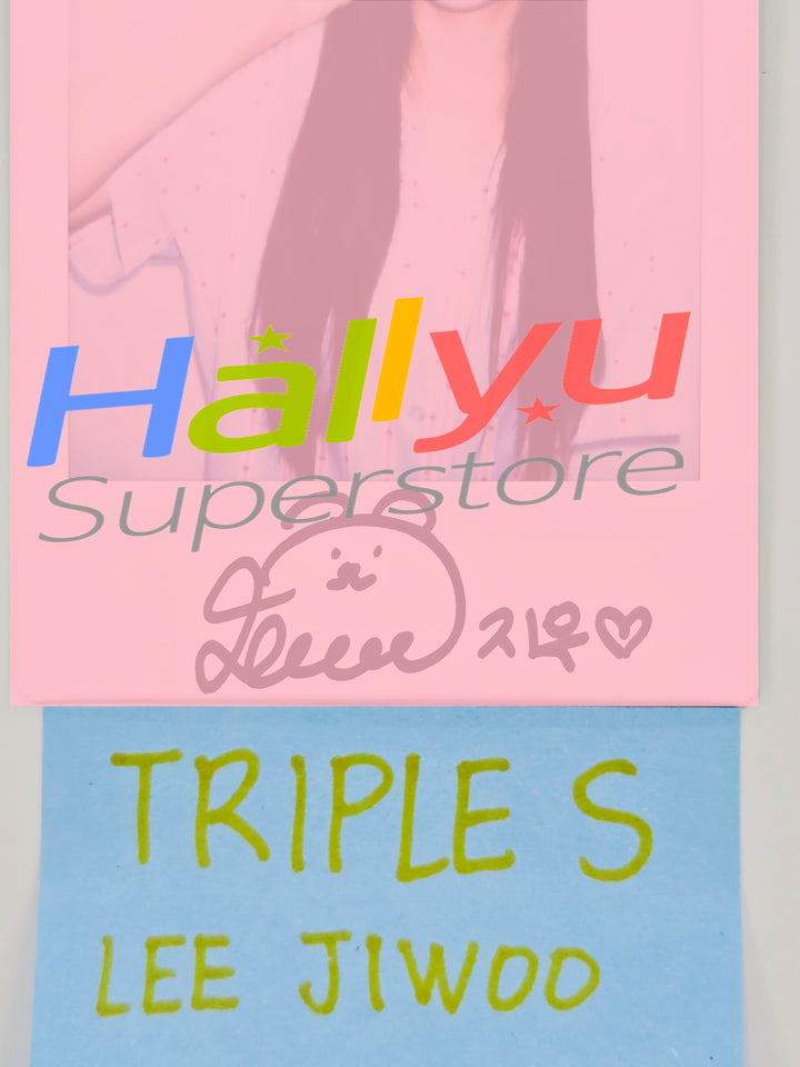 JiWoo (of TripleS) - Hand Autographed(Signed) Polaroid [26.04.08]