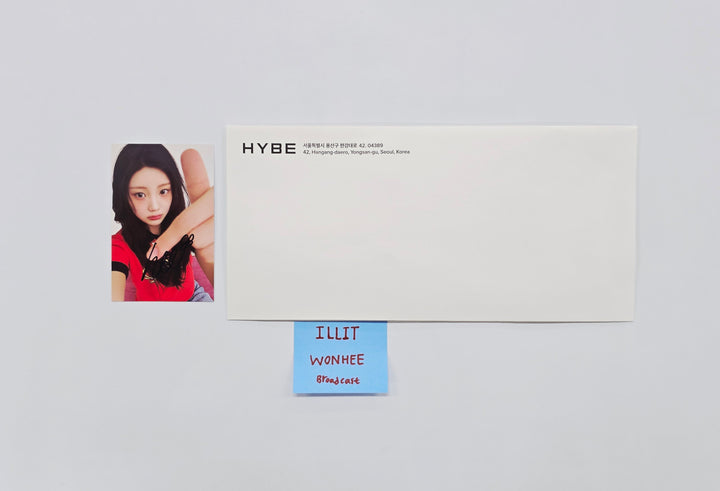 WONHEE (of ILLIT) "bomb" - Broadcast Hand Autographed(Signed) Photocard [26.04.08]