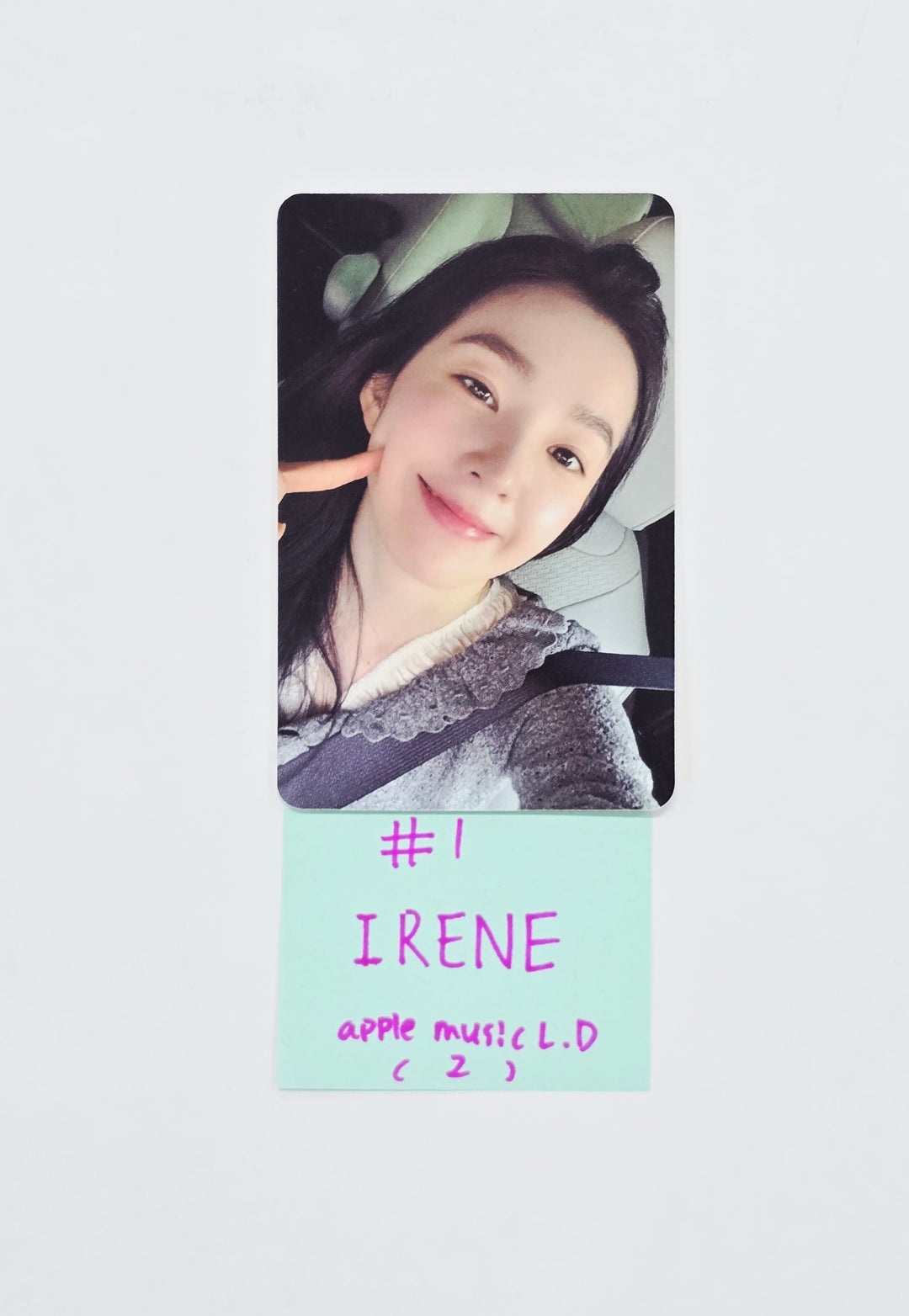 IRENE (of Red Velvet) "Biggest Fan" - Apple Music Lucky Draw Event Photocard, Polaroid type Photocard (Compact Ver.) [26.04.09]