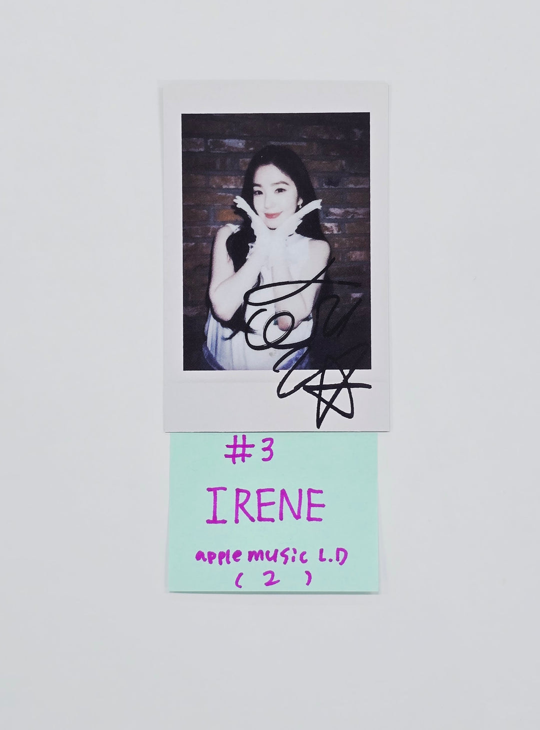 IRENE (of Red Velvet) "Biggest Fan" - Apple Music Lucky Draw Event Photocard, Polaroid type Photocard (Compact Ver.) [26.04.09]