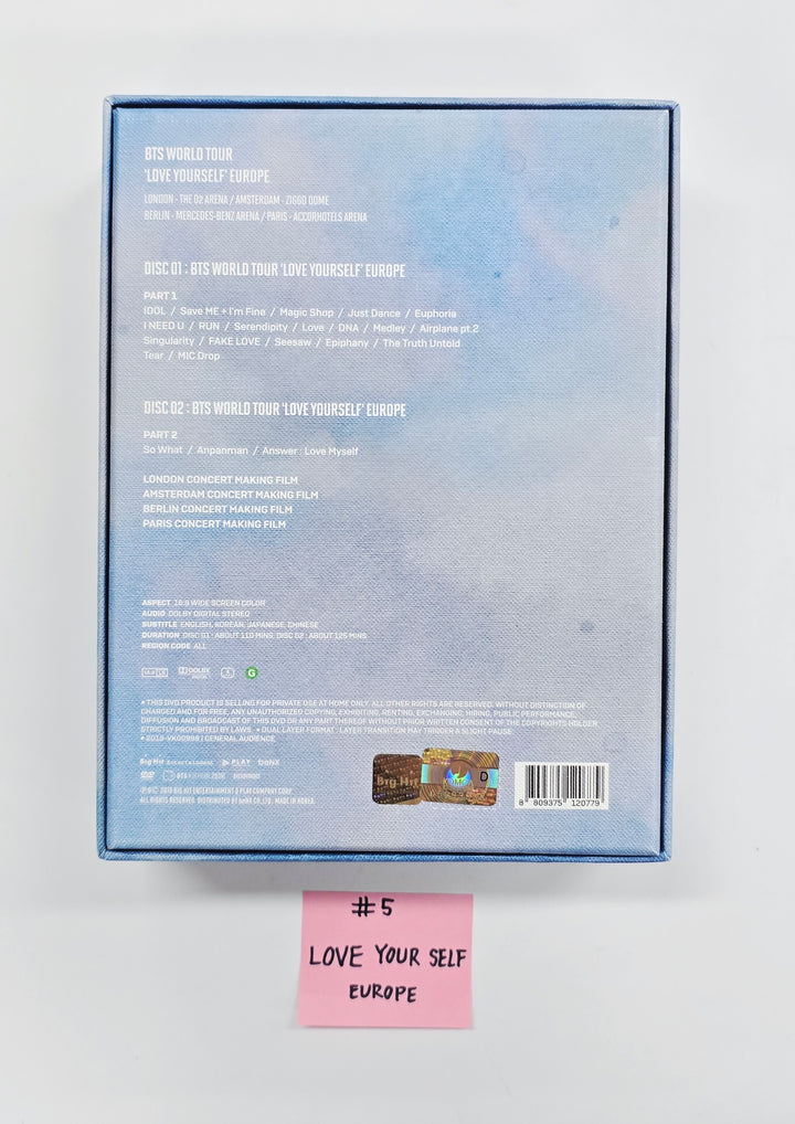 BTS - "LOVE YOUR SELF" DVD (EUROPE ver.) [26.04.10]