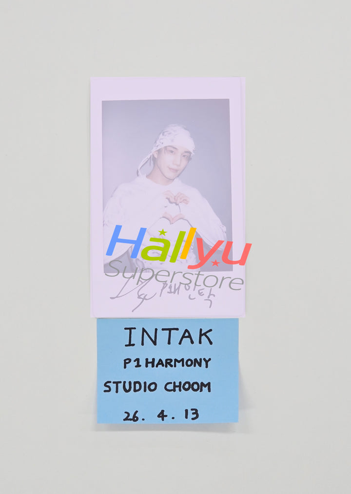 INTAK (of P1harmony) - Hand Autographed(Signed) Polaroid [26.04.13]