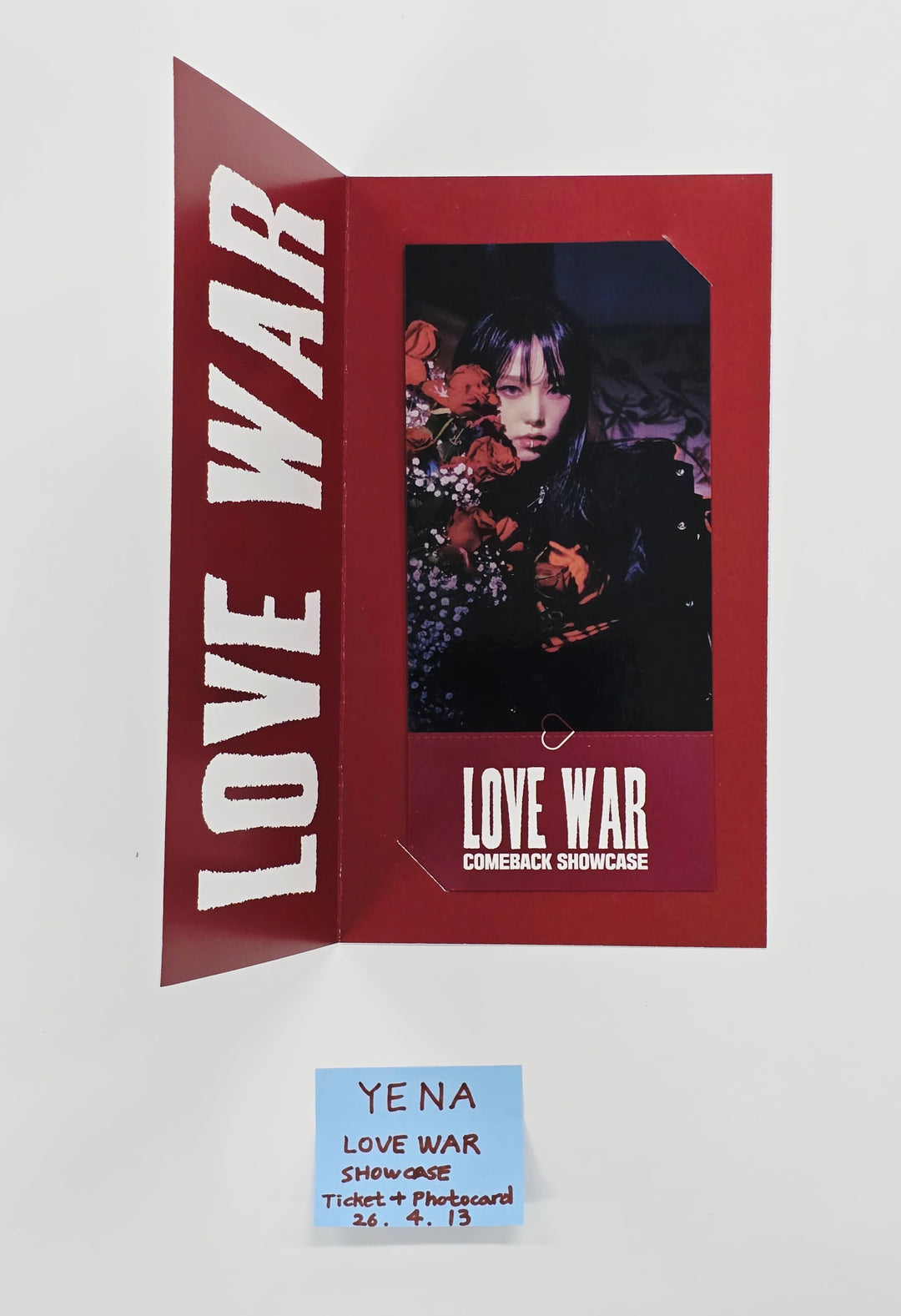 YENA "Love War" - Showcase Ticket + Photocard [26.04.13]