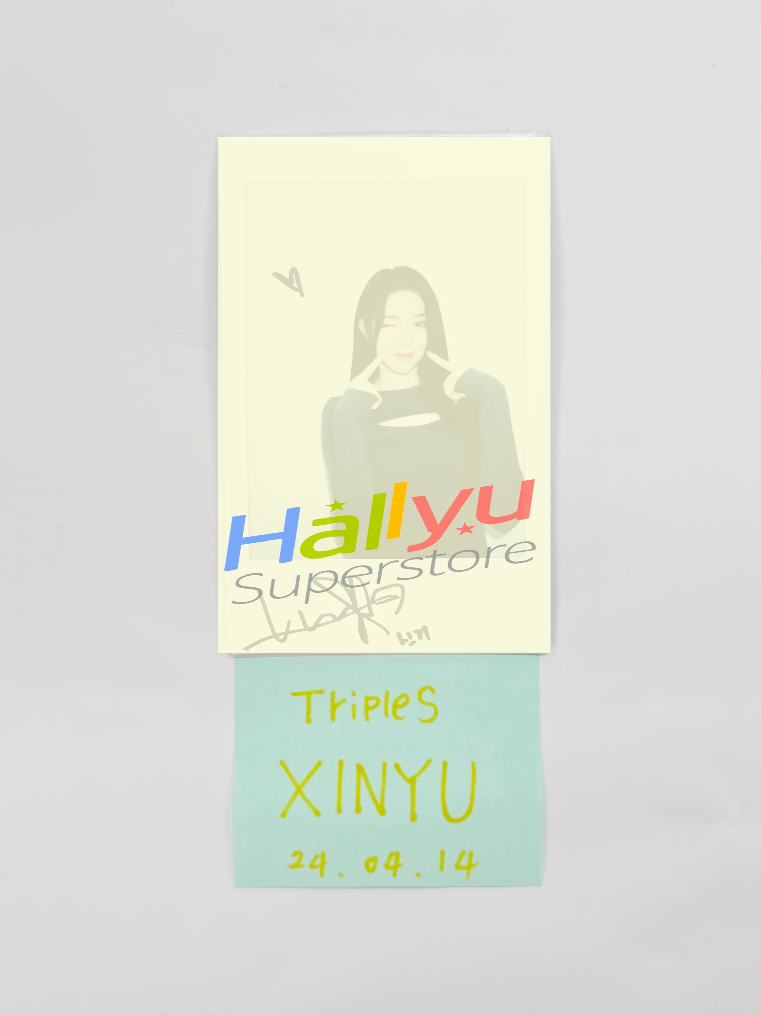 ONEUS イド ポラロイド サイン入り XINYU (of TripleS) - Hand Autographed(Signed) Polaroid (2) [26.04
