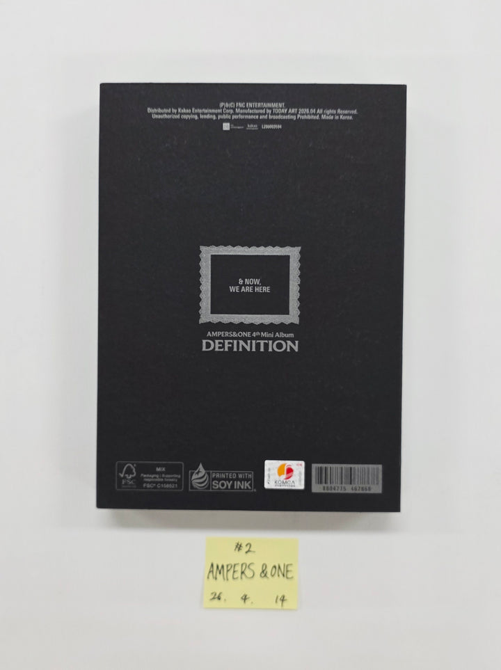 AMPERS&amp;ONE "DEFINITION" - Hand Autographed(Signed) Promo Album [26.04.14]