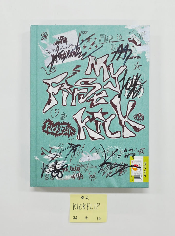 KickFlip "My First Kick" - Hand Autographed(Signed) Promo Album [26.04.14]