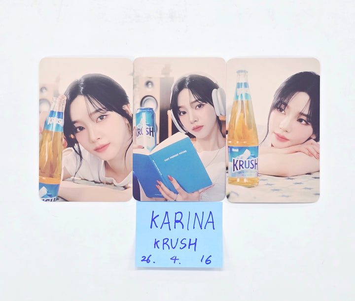 Karina (of Aespa) - Krush Event Photocards Set (3ea) [26.04.16]