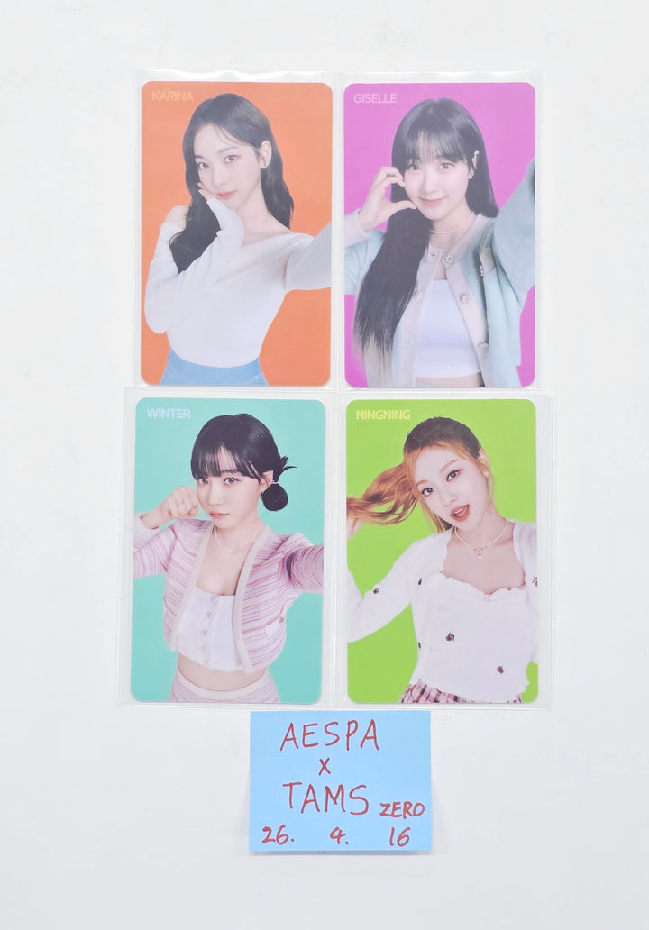 Aespa - TAMS zero Official PVC Photocards Set (4ea) [26.04.16]