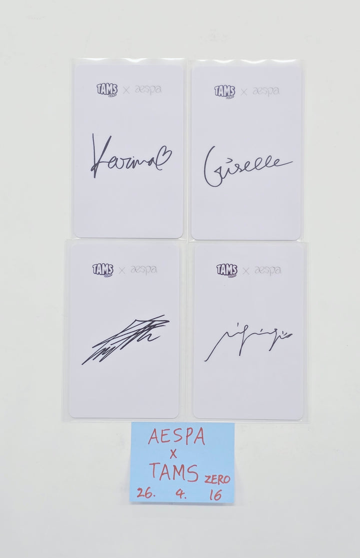 Aespa - TAMS zero Official PVC Photocards Set (4ea) [26.04.16]