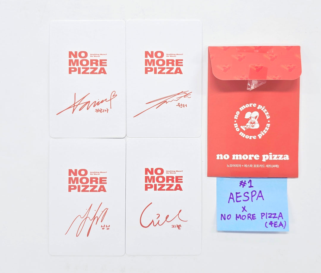 AESPA x no more Pizza - Event Photocards Set (4ea) [26.04.16]