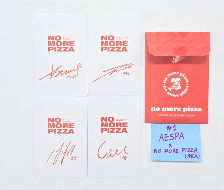 AESPA x no more Pizza - Event Photocards Set (4ea) [26.04.16]