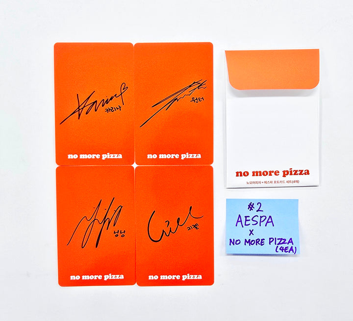 AESPA x no more Pizza - Event Photocards Set (4ea) [26.04.16]