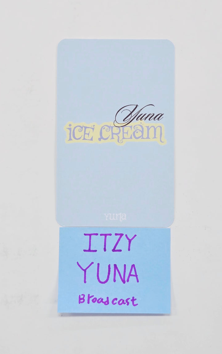YUNA (of ITZY) "Ice Cream" - Braodcast Photocard [26.04.16]