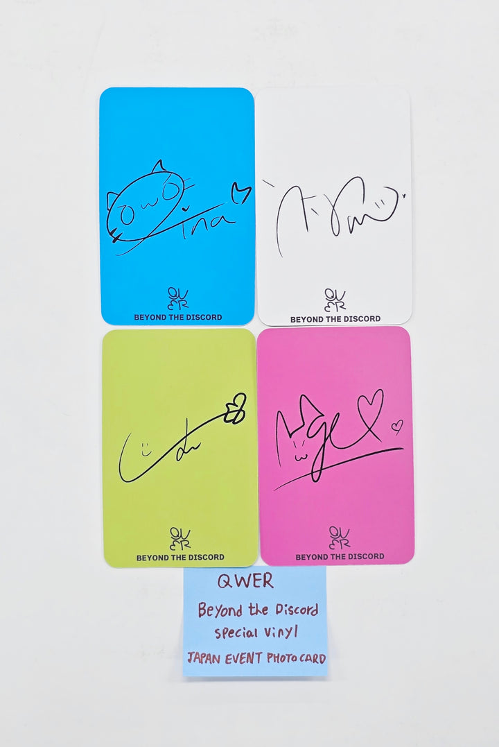 QWER "Beyond the Discord" - Special VINYL Japan Event Photocard Set (4ea) [26.04.16]