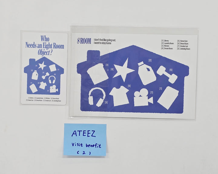 ATEEZ - ATEEZ "8ROOM" POP-UP STORE Visit Benefit Event Photocard &amp; Postcard [26.04.16]