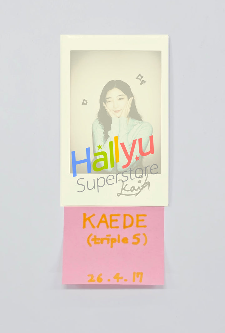 KAEDE (of TripleS) - Hand Autograhped(Signed) Polaroid [26.04.17]