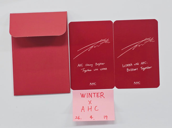 Winter (of  Aespa) - "Winter x AHC" Never Live Event Photocards Set (2ea) [26.04.17]