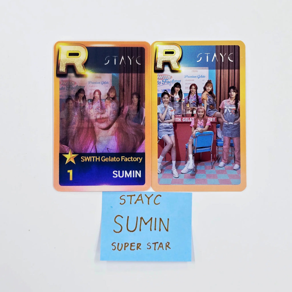 STAYC  スミン トレカ SUMIN (of STAYC) - SUPERSTAR Event Photocard, Lenticular Photocard