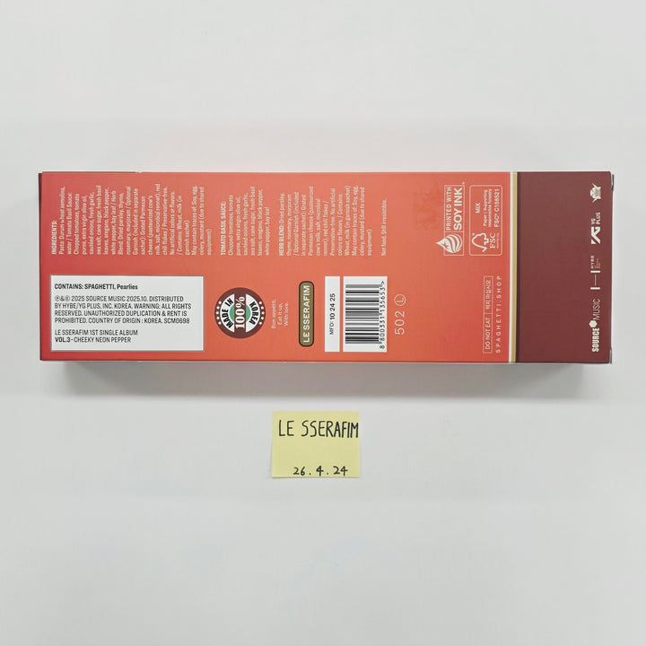 LE SSERAFIM "SPAGHETTI" - Hand Autographed(Signed) Promo Album [26.04.24]