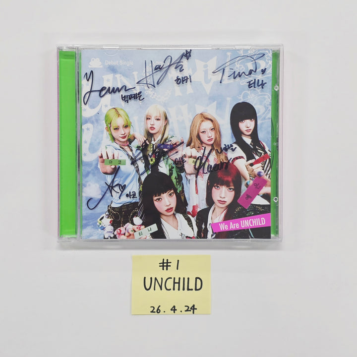 UNCHILD “We Are UNCHILD” - Hand Autographed(Signed) Promo Digital Single Album [26.04.24]