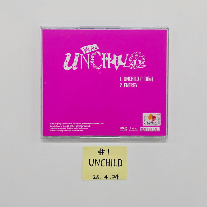 UNCHILD “We Are UNCHILD” - Hand Autographed(Signed) Promo Digital Single Album [26.04.24]