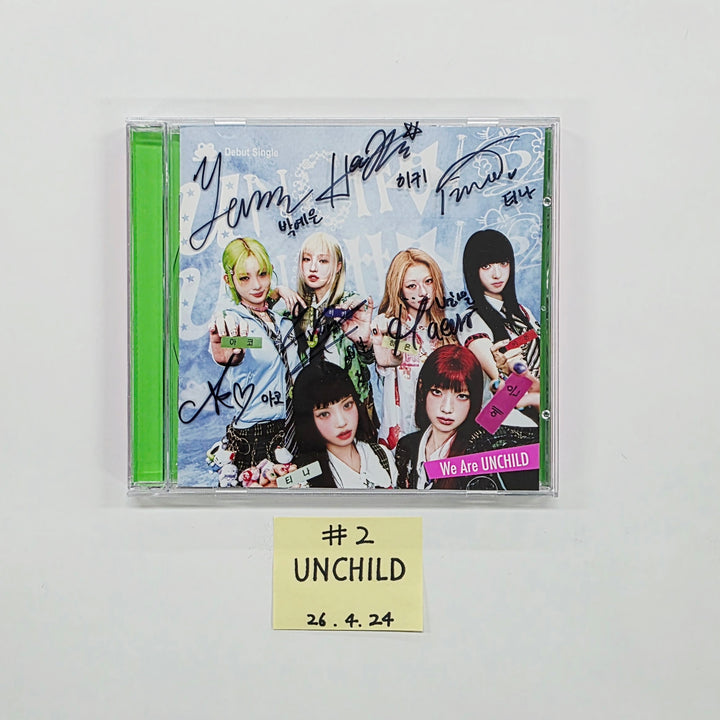 UNCHILD “We Are UNCHILD” - Hand Autographed(Signed) Promo Digital Single Album [26.04.24]