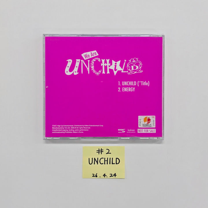 UNCHILD “We Are UNCHILD” - Hand Autographed(Signed) Promo Digital Single Album [26.04.24]