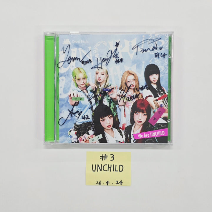 UNCHILD “We Are UNCHILD” - Hand Autographed(Signed) Promo Digital Single Album [26.04.24]