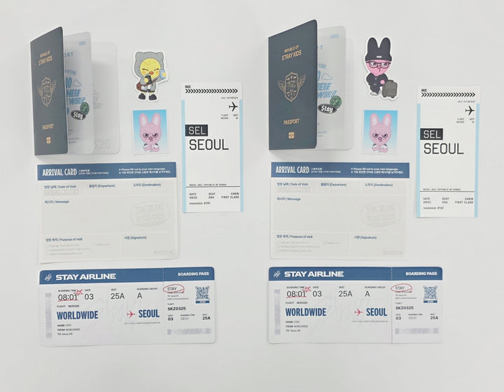 Stray Kids - "Skzoo EveryWhere All Around The World in Seoul" - Pop-Up Store InterActive Event Set (PassPort, Sticker, Skzoo ID Photo) [26.04.24]